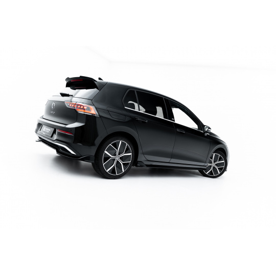 Maxton Design difuzory pod boční prahy pro Volkswagen Golf Mk8 Facelift, černý lesklý plast ABS