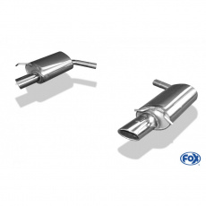 Fox Sportauspuff koncový tlumič výfuku s koncovkou 115x85 Typ 38 na obou stranách pro Mercedes třída C 204 2007- s motorem 2.5, 3.0, 3.0 d, 3.5