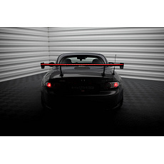 Maxton Design zadní křídlo s LED světlem pro Mazda MX-5 Mk3 NC, pravý karbon, s pevnou odnímatelnou střechou