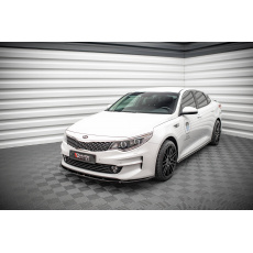 Maxton Design spoiler pod přední nárazník ver.2 pro Kia Optima MK4, černý lesklý plast ABS