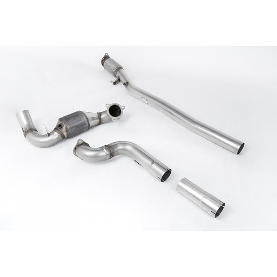Milltek Sport downpipe a Hi-Flow sportovní katalyzátor s náhradou GPF/OPF pro Mercedes třída A A35 AMG 2.0 Turbo (Sedan - s OPF/GPF) 2019-2024, pro Milltek Sport Cat Back systém