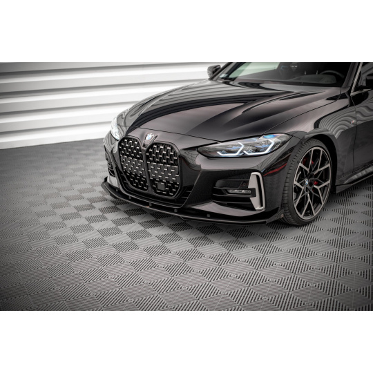 Maxton Design rohové spoilery pod přední nárazník pro BMW řada 4 G22/M-Pack, plast ABS bez povrchové úpravy