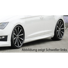 Rieger boční práh mont. strana pravá pro Seat Leon FR 5F 5-dvéř., 5-dvéř. (ST/Combi), r.v. 01/13-, plast ABS bez povrchové úpravy