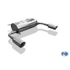 Fox Sportauspuff koncový tlumič výfuku s koncovkou 1x100 Typ 25 na obou stranách pro Suzuki Swift IV 2010- s motorem 1.6