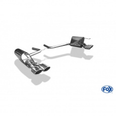 Fox Sportauspuff koncový tlumič výfuku s koncovkou 2x106x71 Typ 32 na obou stranách pro Mercedes třída E W211 s motorem 1.8, 2.6, 2.8 CDI, 3.0, 3.2, 3.2 CDI, 3.5, 4.0 CDI, 5.0