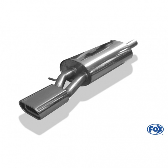 Fox Sportauspuff koncový tlumič výfuku s koncovkou 135x80 Typ 53 pro Volkswagen Passat 3B, 3BG s motorem 1.6, 1.8, 1.9 TD