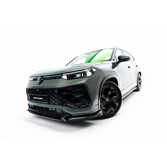 Maxton Design spoiler pod přední nárazník ver.2 pro Volkswagen Tayron R-Line Mk1, černý lesklý plast ABS Maxton Design spoiler pod přední nárazník ver.2 pro Volkswagen Tayron R-Line Mk1, černý lesklý plast ABS