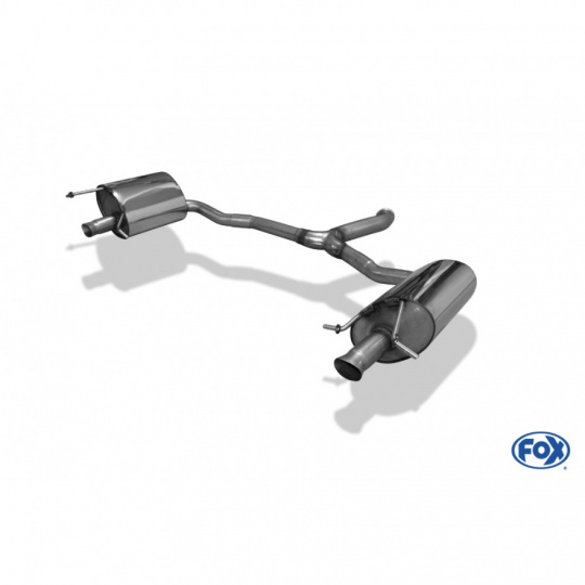 Fox Sportauspuff koncový díl s napojením na orig. koncovky pro Mercedes třída C 205 2013- s motorem 1.6