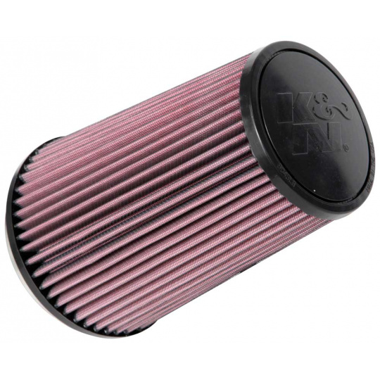 K&N univerzální kulatý zkosený filtr se vstupem 114 mm a výškou 213 mm, gumový vrchlík