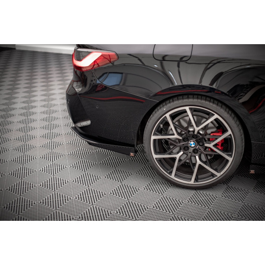 Maxton Design "Street Pro" boční difuzory pod zadní nárazník s křidélky pro BMW řada 4 G22/M-Pack, plast ABS bez povrchové úpravy