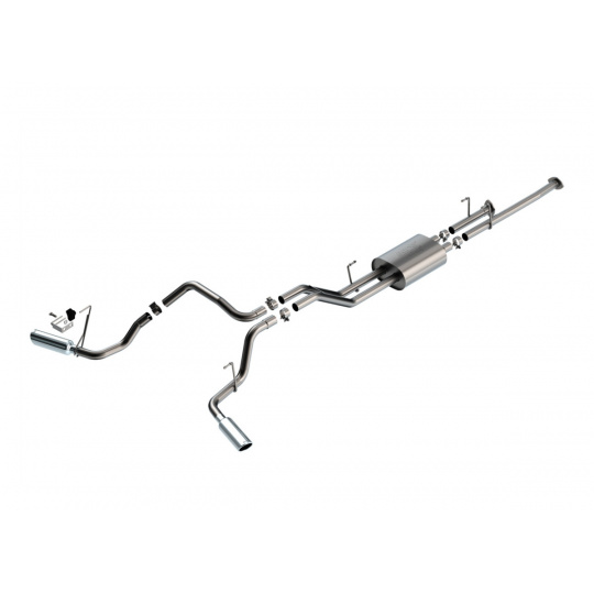 Borla Cat-Back výfukový systém "ATAK" pro Toyota Tundra 4.6L / 5.7L V8 automat, 2WD/4WD r.v. 2009-2021, barva koncovek: chromové Borla Cat-Back výfukový systém "ATAK" pro Toyota Tundra 4.6L / 5.7L V8 automat, 2WD/4WD r.v. 2009-2021, barva koncovek: chromové