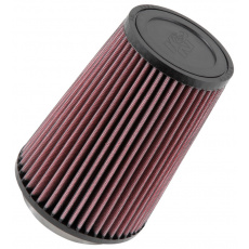 K&N univerzální kulatý zkosený filtr se vstupem 84 mm a výškou 165 mm, gumový vrchlík