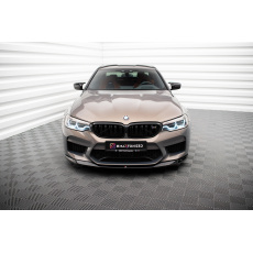 Maxton Design spoiler pod přední nárazník ver.1 pro BMW M5 F90, černý lesklý plast ABS