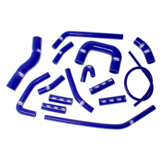 Samco Sport 15-dílná sada silikonových hadic pro vedení chladicí kapaliny pro Saab 96 1967 - 1980 V4 1498cc (UK Cars R/H drive with single carburettor), barva: modrá
