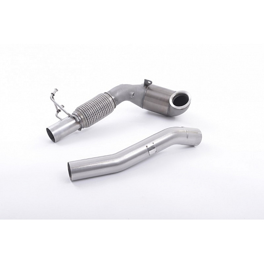 Milltek Sport litinový downpipe s Race katalyzátorem pro Volkswagen Golf MK7 GTi (vč. GTi Performance Pack, Clubsport/Clubsport S) 2013-2016, pouze pro Milltek Sport cat-back systém