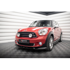 Maxton Design spoiler pod přední nárazník pro Mini Countryman R60 Facelift, černý lesklý plast ABS