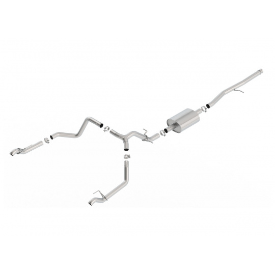 Borla Cat-Back výfukový systém "S-Type" pro Chevrolet Silverado 1500 5,3l V8 s aut. převodovkou, 2WD/AWD, EC/SB 78,8", CC/SHB 69,3", r.v. 2019-2020, vč. Trail Boss Borla Cat-Back výfukový systém "S-Type" pro Chevrolet Silverado 1500 5,3l V8 s aut. převodovkou, 2WD/AWD, EC/SB 78,8", CC/SHB 69,3", r.v. 2019-2020, vč. Trail Boss