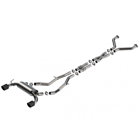 Borla Cat-Back výfukový systém "S-Type" pro Nissan Z 3.0L V6, automat/manual, RWD, 2-dveř., r.v. 2023-2024, typ koncovek: karbonové Borla Cat-Back výfukový systém "S-Type" pro Nissan Z 3.0L V6, automat/manual, RWD, 2-dveř., r.v. 2023-2024, typ koncovek: karbonové