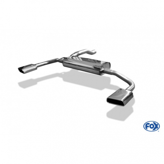 Fox Sportauspuff koncový tlumič výfuku s koncovkou 145x65 Typ 59 na obou stranách pro Renault Avantime s motorem 2.0 T, 3.0