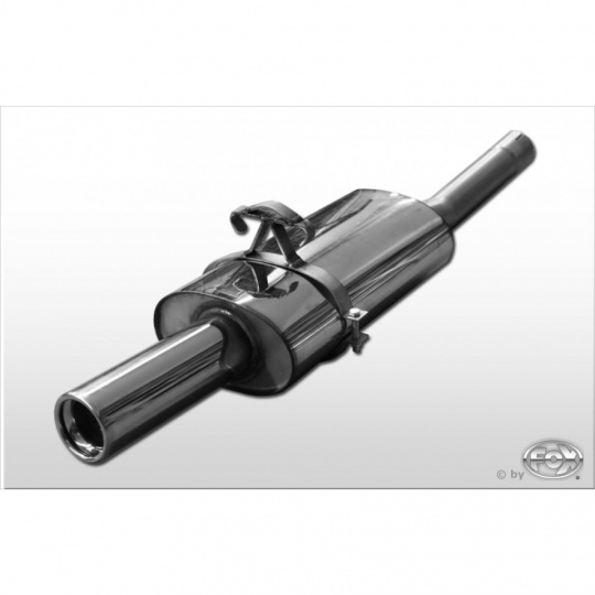 Fox Sportauspuff koncový tlumič výfuku s koncovkou 1x80 Typ 13 pro Volkswagen Polo 86C G40 s motorem 1.3