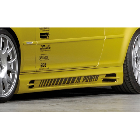 Rieger boční práh mont. strana levá pro BMW řada 3 E46 touring vč. faceliftu, r.v. 02/02-, 02/98-12/01, plast ABS bez povrchové úpravy, s prolisem, s prolisem a dvěma výřezy Rieger boční práh mont. strana levá pro BMW řada 3 E46 touring vč. faceliftu, r.v. 02/02-, 02/98-12/01, plast ABS bez povrchové úpravy, s prolisem, s prolisem a dvěma výřezy