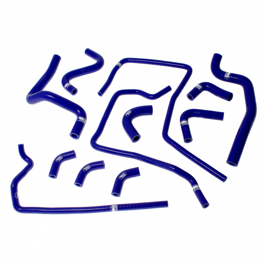 Samco Sport 12-dílná sada silikonových hadic pro doplňkové vedení chladicí kapaliny pro Subaru Impreza GD/GG 2000-2002 Turbo verze 7 Bugeye (WRX/STi), barva: modrá