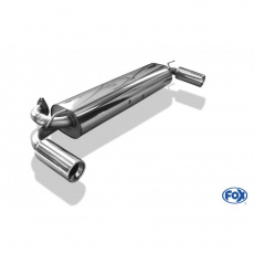 Fox Sportauspuff koncový tlumič výfuku s koncovkou 1x90 Typ 13 na obou stranách pro Toyota MR2 W1 s motorem 1.6