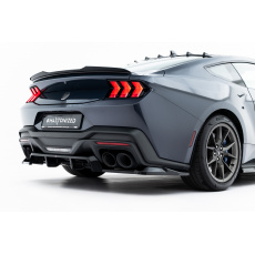 Maxton Design spoiler pod zadní nárazník s žebrováním pro Ford Mustang Mk7 Dark Horse, černý lesklý plast ABS