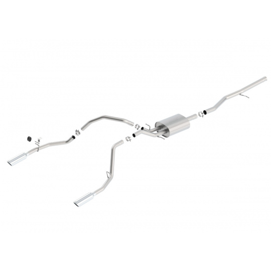 Borla Cat-Back výfukový systém "S-Type" pro Chevrolet Silverado 1500 5,3l CC/SB 78,7", WB 153", r.v. od 14-18 Borla Cat-Back výfukový systém "S-Type" pro Chevrolet Silverado 1500 5,3l CC/SB 78,7", WB 153", r.v. od 14-18