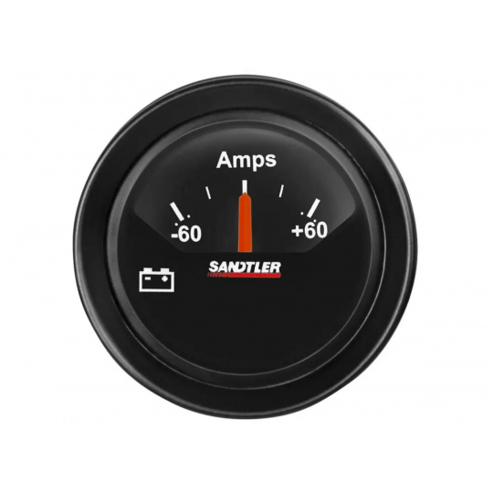 Sandtler série Racing přídavný ukazatel - ampermetr, barva: černá Sandtler série Racing přídavný ukazatel - ampermetr, barva: černá