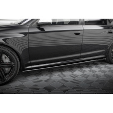 Maxton Design difuzory pod boční prahy ver.2 pro Audi RS6 C6, černý lesklý plast ABS