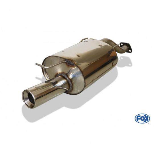 Fox Sportauspuff koncový tlumič výfuku s koncovkou 1x90 Typ 13 pro Honda Civic VI s motorem 1.4