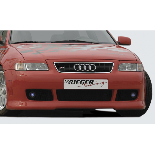 Rieger přední nárazník pro Audi A3 8L 3-dvéř., 5-dvéř., plast ABS bez povrchové úpravy, pro orig. masku S3, s držáky originálních mlhových světel Rieger přední nárazník pro Audi A3 8L 3-dvéř., 5-dvéř., plast ABS bez povrchové úpravy, pro orig. masku S3, s držáky originálních mlhových světel