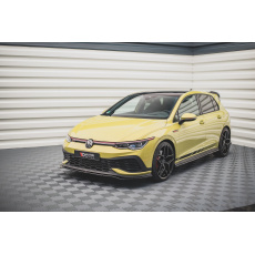 Maxton Design spoiler pod přední nárazník ver.3 pro Volkswagen Golf GTI Mk8, černý lesklý plast ABS, Clubsport