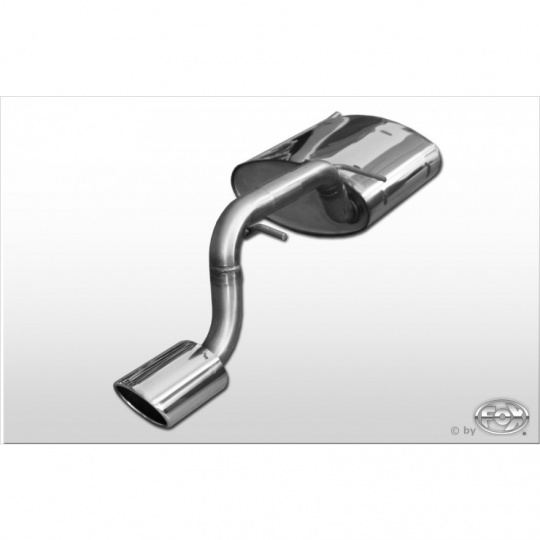 Fox Sportauspuff koncový tlumič výfuku s koncovkou 115x85 Typ 32 pro Suzuki Ignis I s motorem 1.3