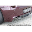 Rieger spoiler pod zadní nárazník pro BMW Z4 E85 roadster před faceliftem r.v. 02/03-12/05, plast ABS bez povrchové úpravy, pro vozy s dvojitou koncovkou vlevo 2 x 76 mm