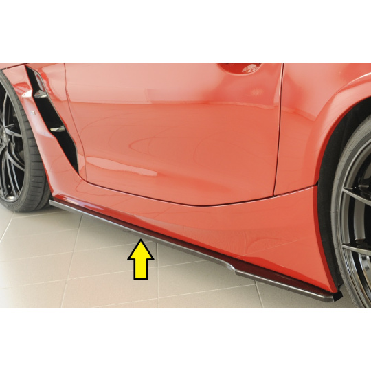 Rieger spoiler pod boční práh mont. strana levá pro BMW Z4 G29, G4Z roadster, 03/19-, plast ABS lakovaný do černé lesklé barvy