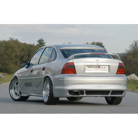 Rieger spoiler pod zadní nárazník pro Opel Vectra B fastback, notchback po faceliftu r.v. 08/98-, plast ABS bez povrchové úpravy Rieger spoiler pod zadní nárazník pro Opel Vectra B fastback, notchback po faceliftu r.v. 08/98-, plast ABS bez povrchové úpravy