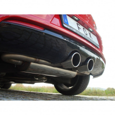Fox Sportauspuff koncový tlumič výfuku s vývodem uprostřed s koncovkou 2x100 Typ 16 pro Volkswagen Golf VI s motorem 2.0