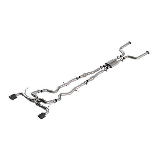 Borla Cat-Back výfukový systém "ATAK" pro Infiniti Q50 3.0l V6, automat, RWD/AWD, r.v. 2016-2024, typ koncovek: karbonové Borla Cat-Back výfukový systém "ATAK" pro Infiniti Q50 3.0l V6, automat, RWD/AWD, r.v. 2016-2024, typ koncovek: karbonové