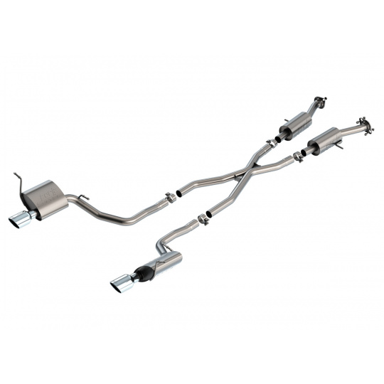 Borla Cat-Back výfukový systém "S-Type" pro Jeep Grand Cherokee 3,6l s automatickou převodovkou, 2WD/AWD, 4-dvéř., Laredo, Limited, Oveland, Trailhawk, r.v. 2014-2020, typ koncovek: chromové Borla Cat-Back výfukový systém "S-Type" pro Jeep Grand Cherokee 3,6l s automatickou převodovkou, 2WD/AWD, 4-dvéř., Laredo, Limited, Oveland, Trailhawk, r.v. 2014-2020, typ koncovek: chromové