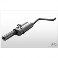 Fox Sportauspuff koncový tlumič výfuku s koncovkou 1x80 Typ 13 pro Volkswagen Polo 86C s motorem 0.9, 1.0, 1.1, 1.3, 1.3 D