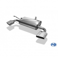 Fox Sportauspuff koncový tlumič výfuku s koncovkou 145x65 Typ 59 na obou stranách pro Dacia Duster 4X4 2010- s motorem 1.5 D, 1.6