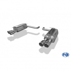 Fox Sportauspuff koncový tlumič výfuku s koncovkou 2x90 Typ 16 na obou stranách pro Jaguar XF CC9 s motorem 2.7 D, 3.0 d