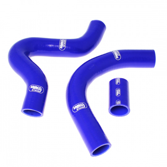 Samco Sport 3-dílná sada silikonových hadic pro vedení chladicí kapaliny pro Ford Fiesta XR2 Mk1 1981 -1983, barva: modrá