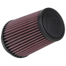 K&N univerzální kulatý zkosený filtr se vstupem 76 mm a výškou 146 mm, gumový vrchlík