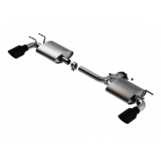 Borla koncový díl "S-Type" pro Mazda 3 Hatchback 2,0l/2,5l 4vál. 4-dvéř., s aut./man. převodovkou, FWD, r.v. 2019-2021, typ koncovek: černé Borla koncový díl "S-Type" pro Mazda 3 Hatchback 2,0l/2,5l 4vál. 4-dvéř., s aut./man. převodovkou, FWD, r.v. 2019-2021, typ koncovek: černé