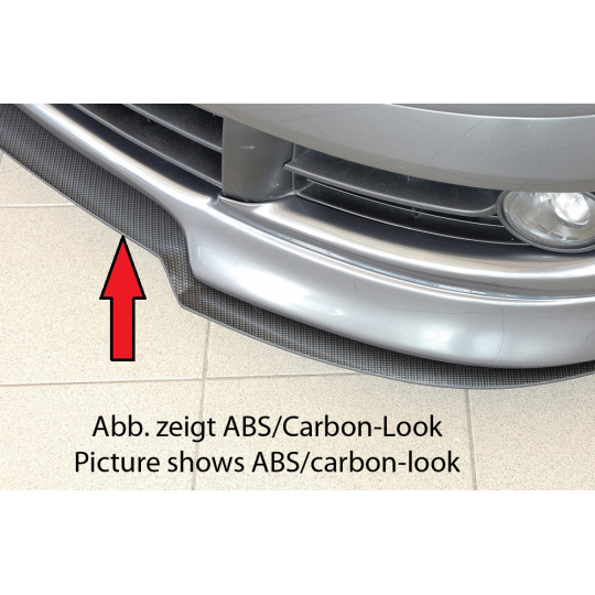 Rieger lipa pod přední nárazník Rieger pro Volkswagen Polo 5 9N 3-dvéř., 5-dvéř. po faceliftu, 00/06-, plast ABS bez povrchové úpravy