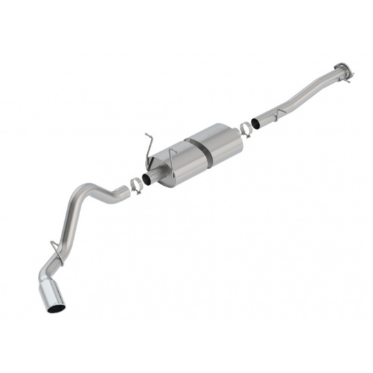 Borla Cat-Back výfukový systém "S-Type" typ 36 pro GMC Sierra 2500 6,0l 4WD, 4-dvéř. CC/SB 153.7" WB, r.v. 2015 - 2019, typ koncovek: chromové Borla Cat-Back výfukový systém "S-Type" typ 36 pro GMC Sierra 2500 6,0l 4WD, 4-dvéř. CC/SB 153.7" WB, r.v. 2015 - 2019, typ koncovek: chromové