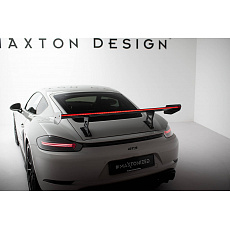 Maxton Design zadní křídlo s úzce rozkročenými držáky a LED světlem pro Porsche Cayman T 982c, pravý karbon Maxton Design zadní křídlo s úzce rozkročenými držáky a LED světlem pro Porsche Cayman T 982c, pravý karbon